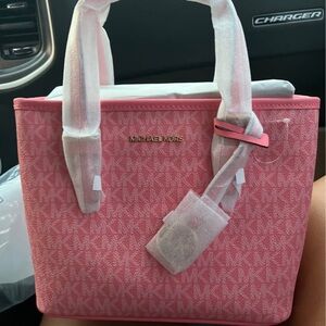 Michael Kors Coral Pink Signature Tote